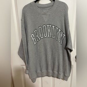 Oversized Brooklyn Aerie Crewneck Sweatshirt